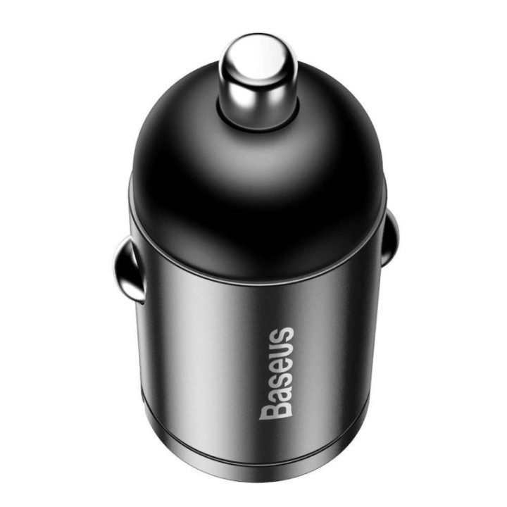 Baseus avtomobilski polnilnik Tiny Star Mini avtopolnilec  30 W  QC 3.0  črn