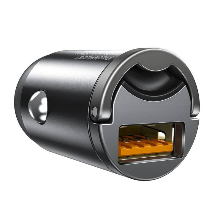 Baseus avtomobilski polnilnik Tiny Star Mini avtopolnilec  30 W  QC 3.0  črn