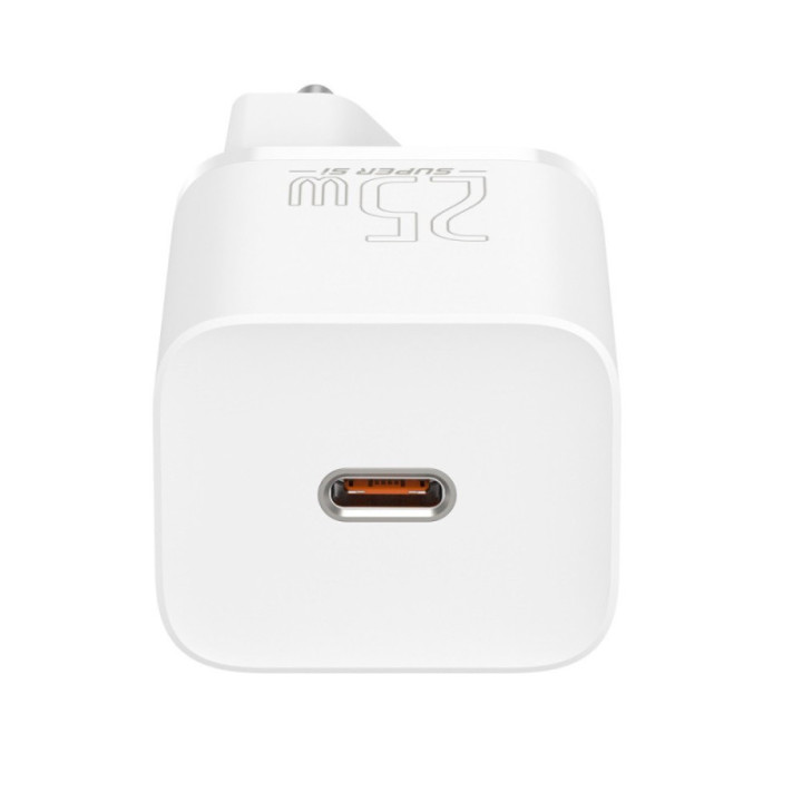 Baseus polnilec Super Si PD 25W 1x Type-C in USB-C kabel bel