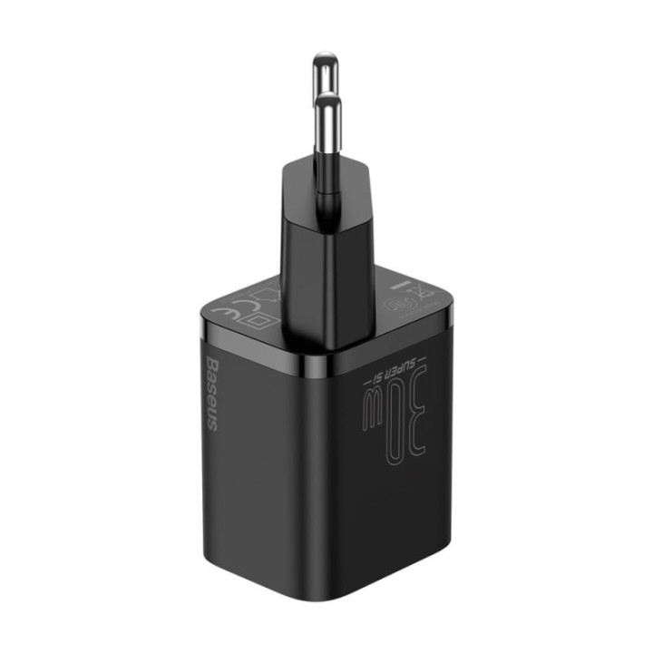 Baseus polnilec Super Si PD 30W 1x Type-C črn