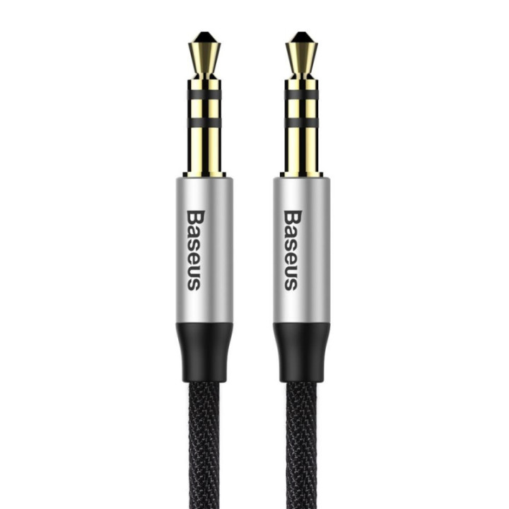 Baseus Yiven M30 kabel 3 5 mm (AUX) na 3 5 mm (AUX) 1m črn