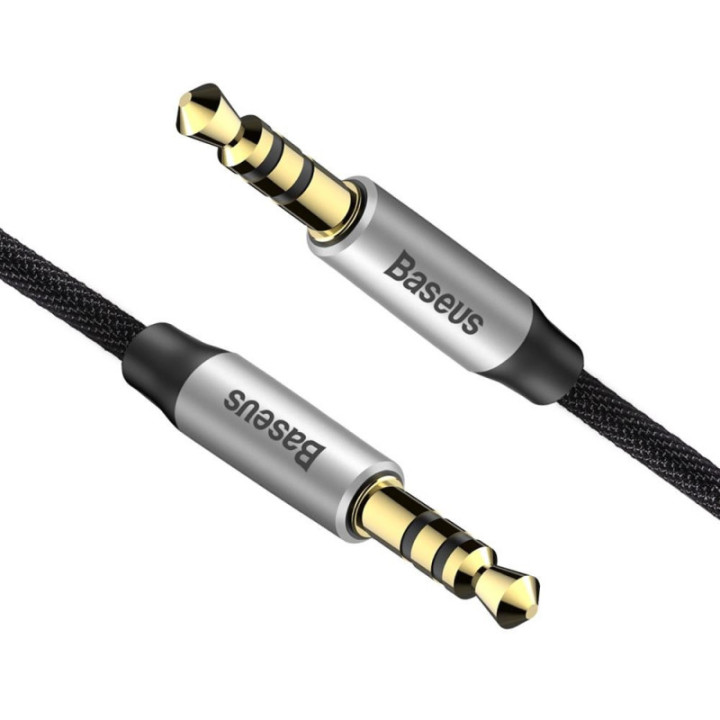 Baseus Yiven M30 kabel 3 5 mm (AUX) na 3 5 mm (AUX) 1m črn