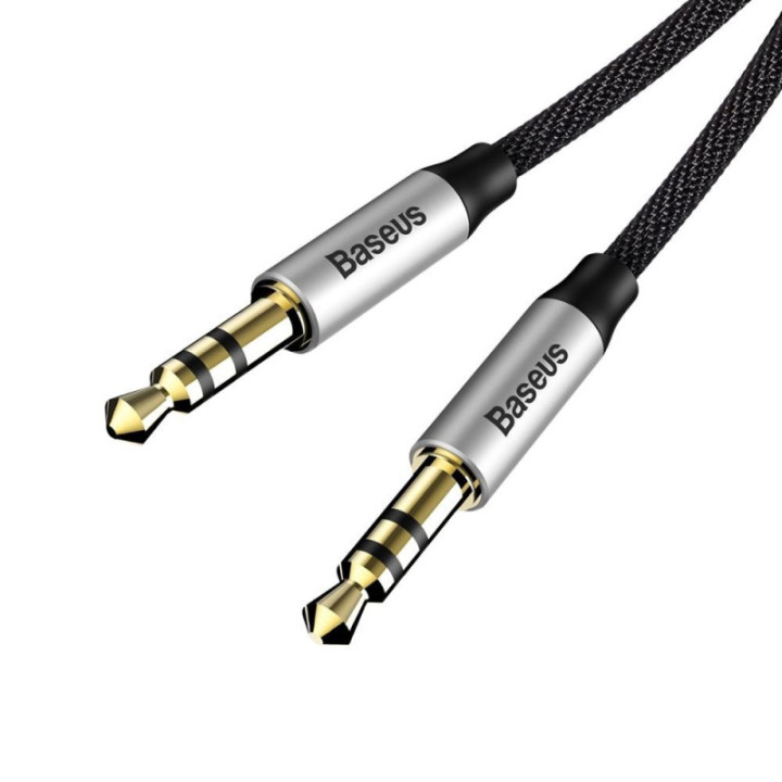 Baseus Yiven M30 kabel 3 5 mm (AUX) na 3 5 mm (AUX) 1m črn