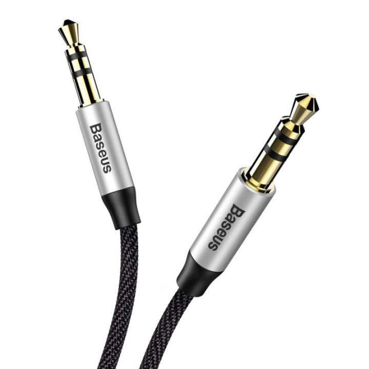 Baseus Yiven M30 kabel 3 5 mm (AUX) na 3 5 mm (AUX) 1m črn