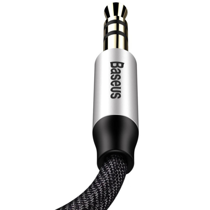 Baseus Yiven M30 kabel 3 5 mm (AUX) na 3 5 mm (AUX) 1m črn