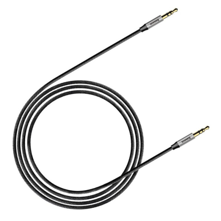 Baseus Yiven M30 kabel 3 5 mm (AUX) na 3 5 mm (AUX) 1m črn