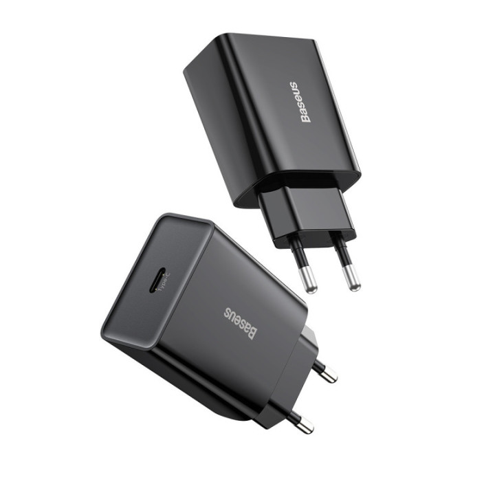 Baseus polnilec Speed Mini PD 20W 1x Type-C črn
