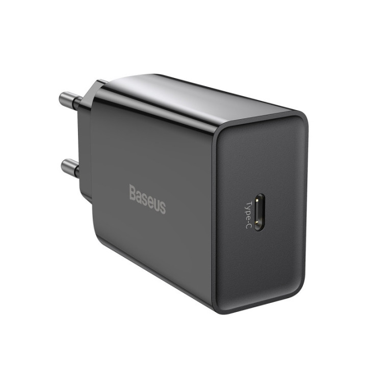 Baseus polnilec Speed Mini PD 20W 1x Type-C črn