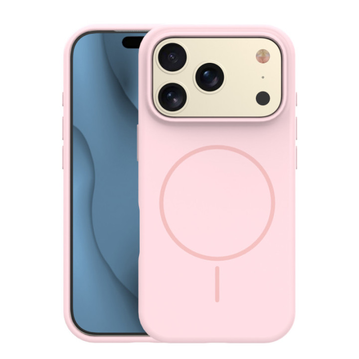 Silicon Mag ovitek za Apple iPhone 17 Pro pink