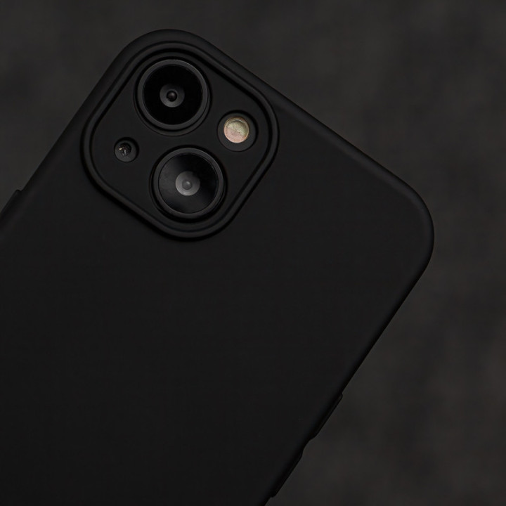 Silicon ovitek za Apple iPhone 17 črn