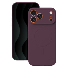 Preprost ovitek Color MagSafe za iPhone 17 Pro / 18 Pro v barvi temne češnje
