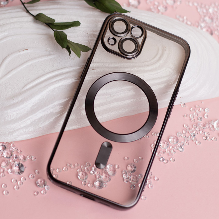 Ovitek Color Chrome Mag za iPhone 17 Pro / iPhone 18 Pro v črni barvi