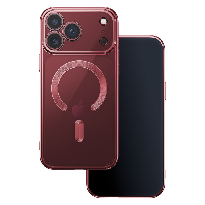 Ovitek Color Chrome Mag za iPhone 17 Pro Max / 18 Pro Max v barvi temne češnje