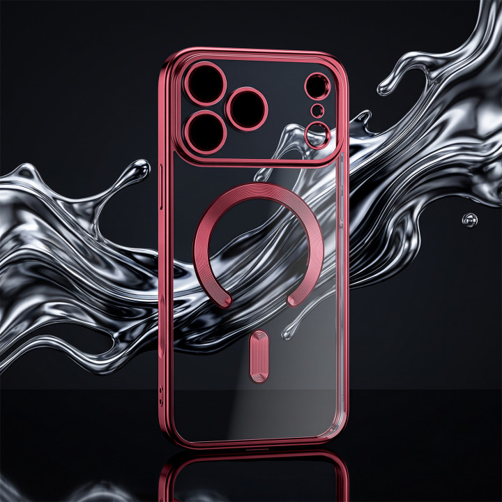 Ovitek Color Chrome Mag za iPhone 17 Pro Max / 18 Pro Max v barvi temne češnje