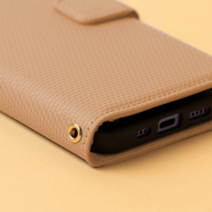 Preklopna torbica Smart Triangle rjava za Samsung Galaxy A57 5G