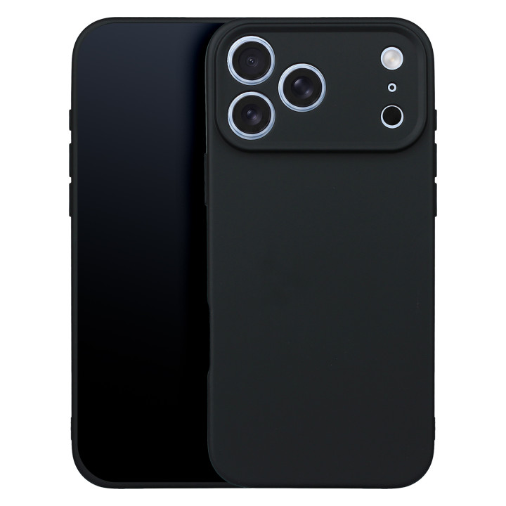 Silikonski ovitek za iPhone 17 Pro / 18 Pro, črn