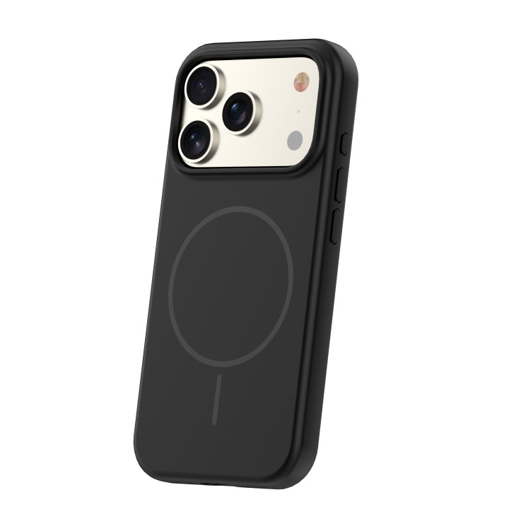Ovitek Silicon Thin Mag za iPhone 17 Pro / 18 Pro v črni barvi