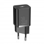 Baseus polnilec Super Si PD 30W 1x Type-C črn
