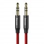 Baseus Yiven M30 kabel 3,5 mm (AUX) na 3,5 mm (AUX) 1m rdeč