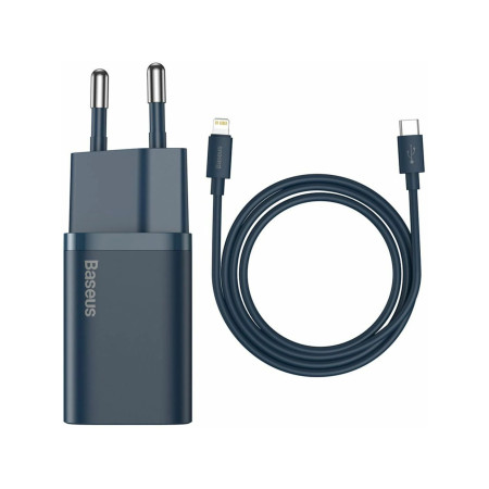 Baseus polnilec Super Si PD 20W 1x Type-C in Lightning kabel moder